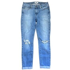 Paige - Distressed Kylie Crop Jeans Size 28